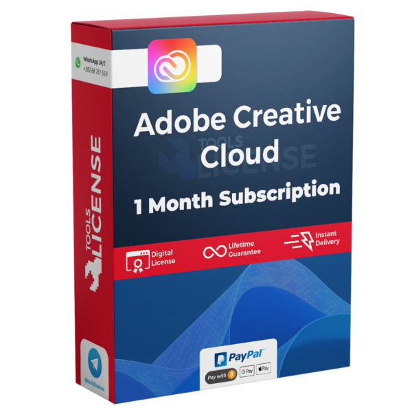 Adobe Creative Cloud 1 Month Subscription All Apps