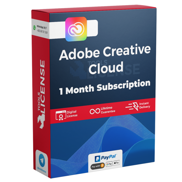 Adobe Creative Cloud 1 Month Subscription All Apps