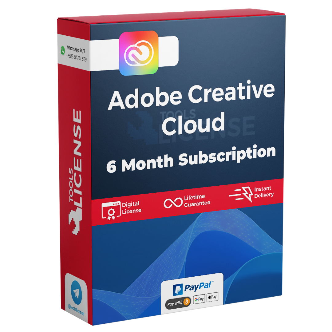 Adobe Creative Cloud 6 Month Subscription All Apps