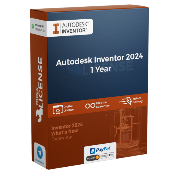 Autodesk Inventor 2024 | 1 Year | Autodesk Serial Key | Global