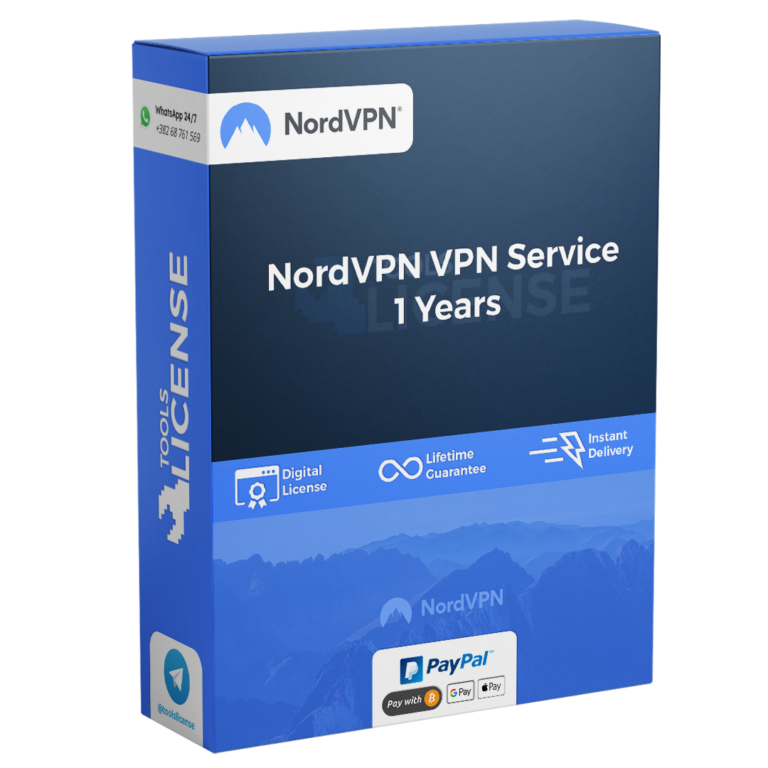 NordVPN VPN Service | PC, Android, Mac, iOS| 1 Device, 1 Year | NordVPN Key | Global