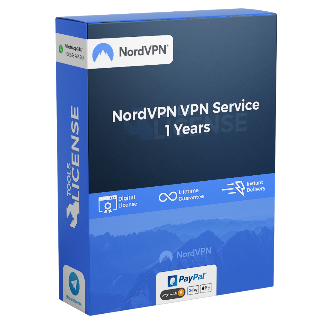 NordVPN VPN Service | PC, Android, Mac, iOS| 1 Device, 1 Year | NordVPN Key | Global