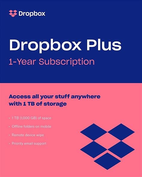 Dropbox Plus 1 Year Subscription Key